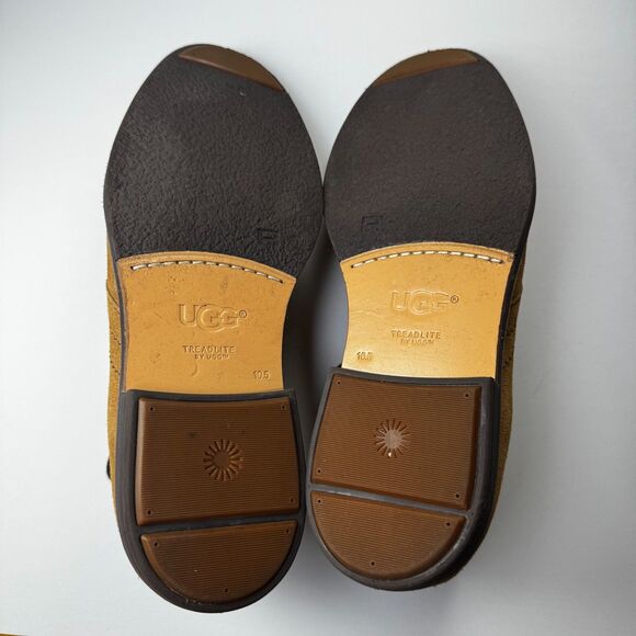 UGG Mens Chukka Boots 10.5 Brown Suede Leather Treadlite Comfort Leather Lined - Picture 10 of 15